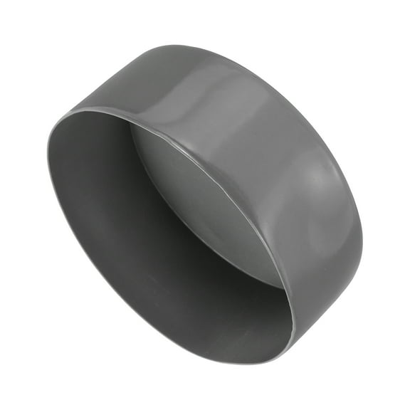 4pcs Rubber End Caps 130mm ID Vinyl Round Tube Bolt Cap Cover Dark Grey
