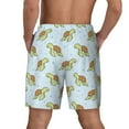 thumbnail image 4 of Uemuo Cartoon Sea Turtle Pattern Mens Swim Trunks Quick Dry Board Shorts with Mesh Lining, Stretch Beach Shorts Quick Dry No-Chafing Board Shorts-3X-Large, 4 of 9