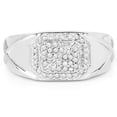 thumbnail image 3 of 14K White Gold Plated 0.24 Carat Genuine White Diamond .925 Sterling Silver Ring QJ Model, 3 of 3