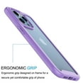 thumbnail image 6 of For iphone 14 Phone Case, Ebizware Heavy Duty Shockproof Clear Back Case [Military Grade Drop Tested] Dual Layer Full Body Protective Cover for Apple iphone 14 - Purple, 6 of 8