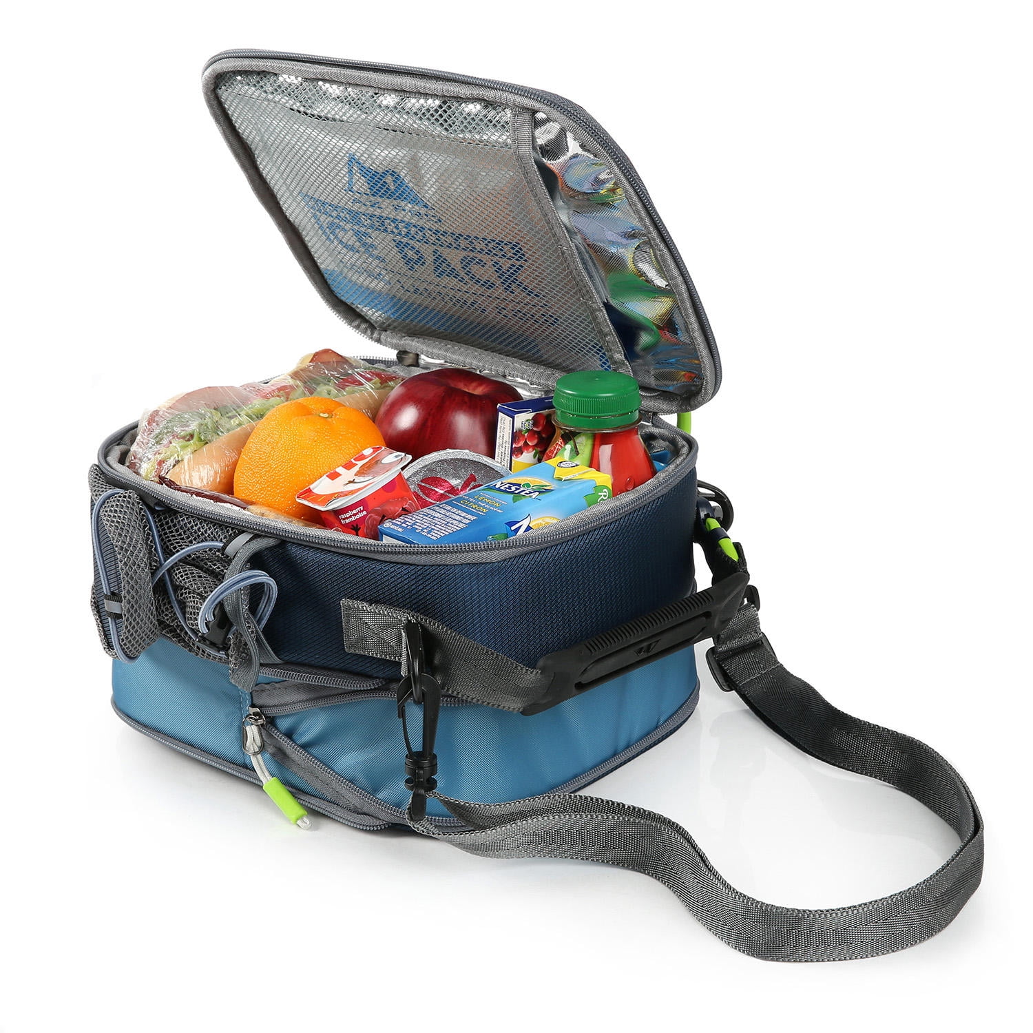 Arctic Zone Pro Expandable Lunch Pack Navy 2 Containers 650ml Tritan Bottle Lunch Bag & Box