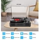 thumbnail image 5 of Tocadiscos de vinilo MANGOSTAN Belt-Drive, Bluetooth de 3 velocidades, 5 of 9