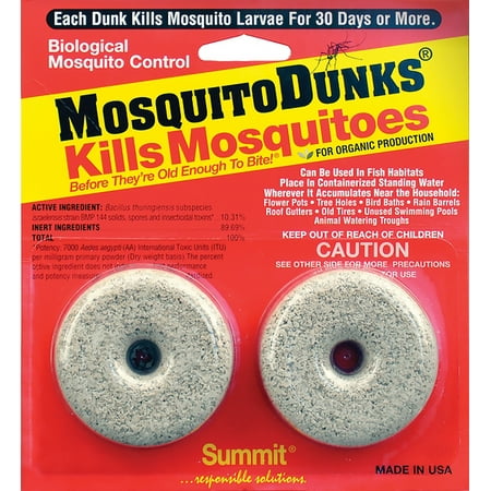 Mosquito Dunks Biological mosquito control -- kills mosquitos before they are old enough to bite - 2 (Best Way To Cure Mosquito Bites)