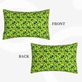 thumbnail image 2 of Goofa Frogs Pattern Pillow Case – Plush & Soft Cushion Cover, Hypoallergenic Throw Pillow Case for Comfortable Sleep with Envelope Closure-16"x24", 2 of 6