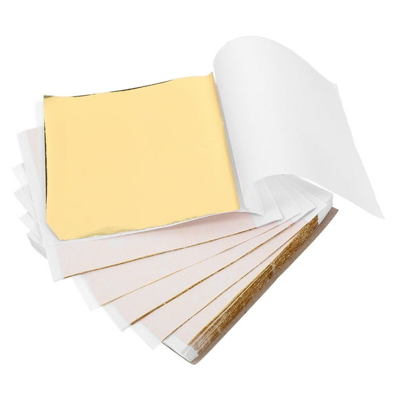 MRLESS Gold Leaf Sheets 1 Bag for Art, Crafting, Furniture Decoration, Metallic Imitation Gold Foil Sheets for Painting and Crafts