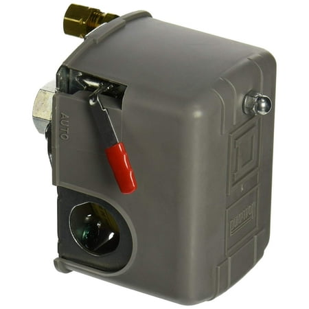 - 9013FHG12J52M1X AirWalmartpressor Pressure Switch, 125 psi Set Off, 30 psi Fixed Differential, 1/4