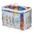 thumbnail image 3 of Intex 100-Pack Plastic Balls (2 Pack) w/ Inflatable Ball Pit Bouncer Ages 3-6, 3 of 12