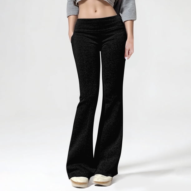 WILLBEST Pantalones Casuales para Mujer, Pantalones Deportivos con Parte Inferior Elástica y Dobladillo Grande para Mayor Comodidad y Estilo. Extra Chica