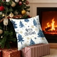thumbnail image 5 of FeiFu 17.7x17.7in Christmas Printed Pillowcover Festive Patterns Soft Comfortable Fabric for Sofa Couch Bedroom and Holiday Decor, 5 of 6