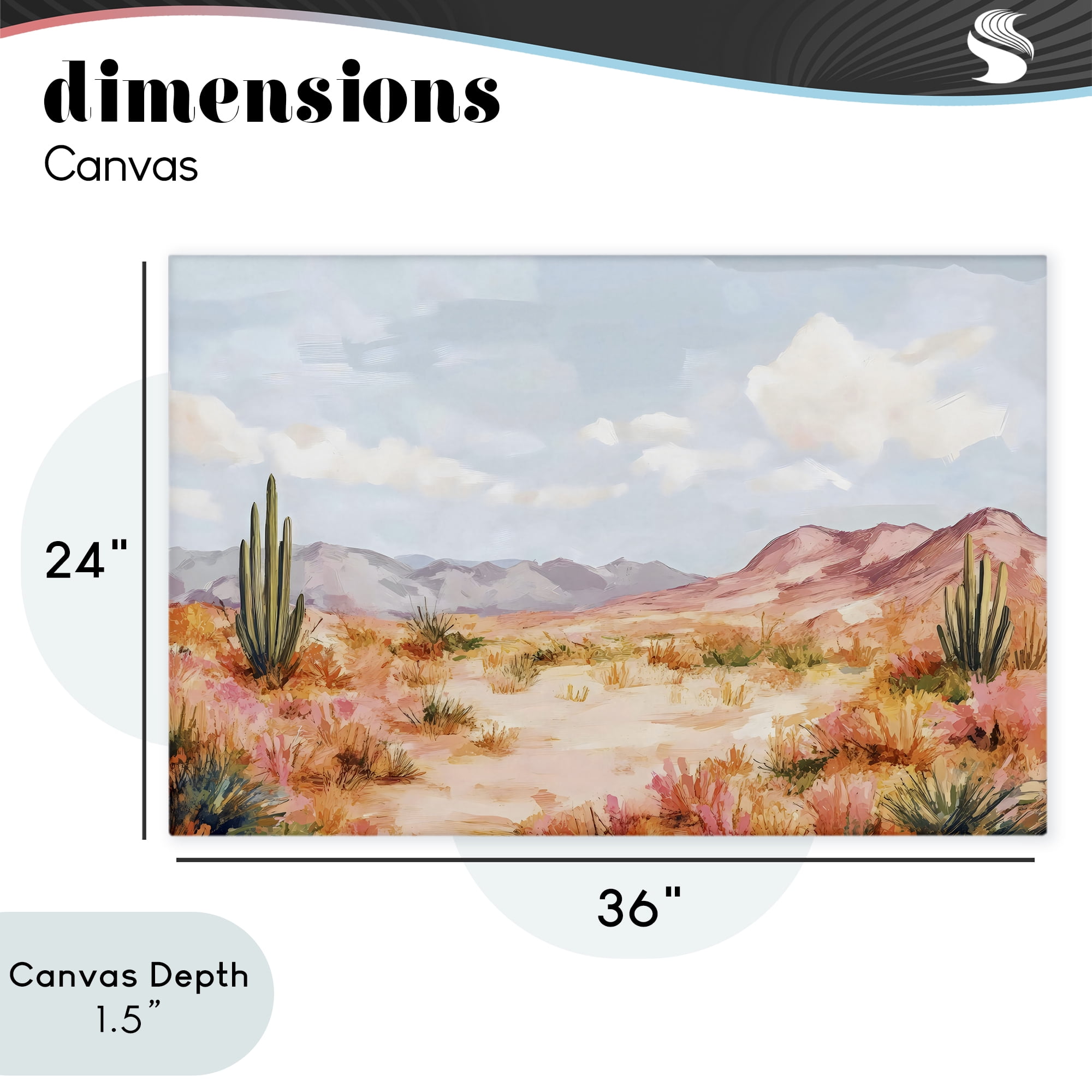 Stupell Industries Pastel Desert Dream Sunset Canvas Wall Art, design by Creative Studio