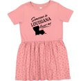 thumbnail image 3 of Inktastic Someone in Louisiana Loves Me Girls Toddler Dress, 3 of 5