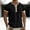 Black, variant on Summer Short Sleeve Shirt Men Regular-Fit Henley Gray T Shirt Casual Plain Big & Tall Tees Men