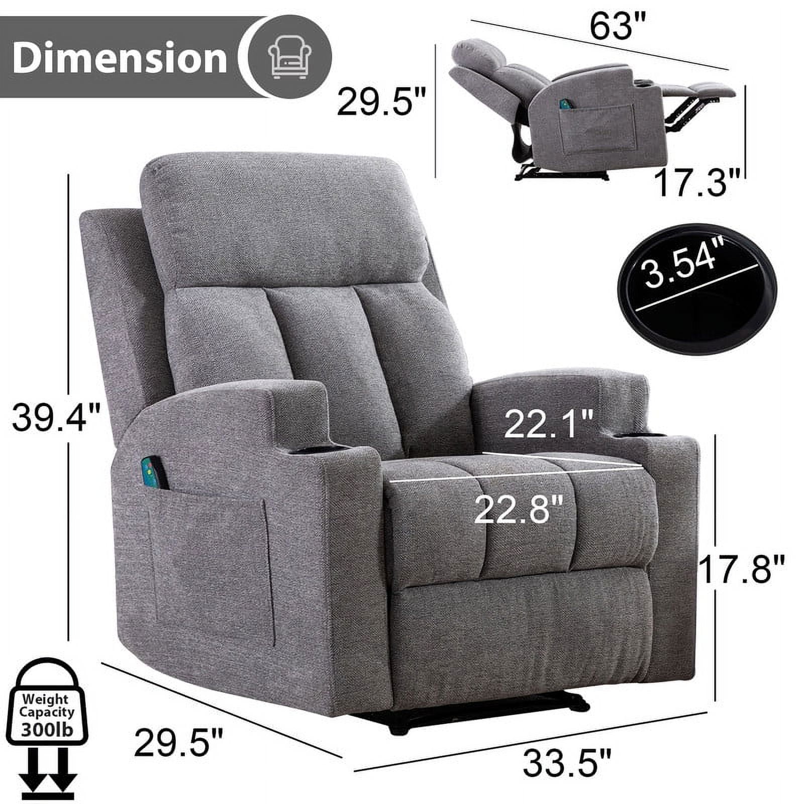 Wingler massage manual recliner hot sale