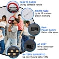 thumbnail image 3 of PYLE Reproductor de CD portátil, reproductores de CD para el hogar, reproductor de CD portátil, potencia máxima de 50 W, Bluetooth, USB, AUX, radio AM/FM, carga superior, incluye cable de alimentación, 3 of 5