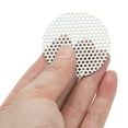 thumbnail image 5 of Uxcell 2" Diameter 304 Stainless Steel Perforated Sheet, 2 Pcs 0.06" Hole 19GA Expanded Metal Mesh Round Slices Plate Screen Decorative Meshes for Ventilation Grill Smoking, Silver Tone, 5 of 6