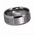 thumbnail image 3 of HOOUN 25pcs Silver Quality Stainless Steel Jewelry JESUS Religious Wedding Band Ring, 3 of 5