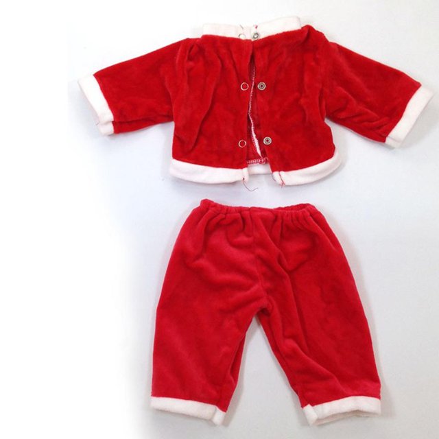 3 Unids Muñeca Ropa Conjunto Tops Pantalones Sombrero para 50cm Renace a Las de Bebé Baoblaze juego de ropa de muñeca de Navidad