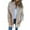 Beige, variant on Women's Fashion Stand Collar Three-Quarter Sleeve Multi-Pocket Double-Faced Woolen Coat Black 3XL