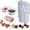 40pcs, variant on Reusable Double Compartment Snack Storage for Kids Adults, Travel Small Snackle Pack Storage Box with Lids, Mini Plastic Disposable Divided Container for To-go Sauce, Sampling