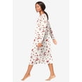 thumbnail image 3 of Dreams & Co. Plus Size Long-Sleeve Henley Print Sleepshirt, 3 of 6