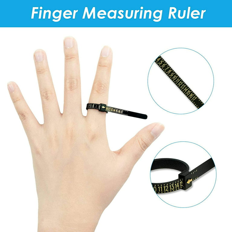 Ring Sizer Measuring Tool, Metal Ring Sizer Guage, Sizes Ring Measurement,  Finger Sizing Measuring Tool Set For Jewelry Making Measuring, Size 1-13 Wi