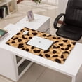 thumbnail image 3 of Long Mouse Pads for Desk,Beige and Black Leopard Pattern Desk Mats on Top Of Desks, Desk Mouse Pad Extra Large with 3mm Non-Slip Base and Stitched Edge for Gaming,Office,Work,Home 31.5"x15.7", 3 of 6