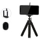 thumbnail image 1 of Trípode para teléfono, mini trípode de viaje flexible para teléfono inteligente, cámara deportiva, teléfono móvil, soporte ajustable de 5,5 pulgadas con obturador remoto Bluetooth montado Adepaton LN-0499, 1 of 8