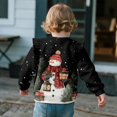 thumbnail image 4 of Uorisanigo Toddler Sweatshirt Girl Pullover Sweater Christmas Snowman Gifts Long Sleeve Crewneck Sweatshirt Shirts with Ruffled Shoulders for Playtime & Outings Age 1-8, 4 of 7