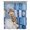 Brown, variant on Funny Panda Sheer Curtains 45 Inches Long, Cute Art Modern Lovely Animals on Showering Blue Light Filering Curtains, Breathable Simi Curtain Privacy Drapes for Kitchen Bathroom Small Window Treatment