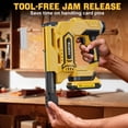thumbnail image 7 of 18GA Brad Nailer Cordless Compatible with Dewalt 20V, 18 Gauge Nail Gun with 1000 Nials for Wood Carpentry, Brushless, 2 Mode, 5/8 to 1-1/4 Inch, With 1*2.0AH Battery and charger, 7 of 7