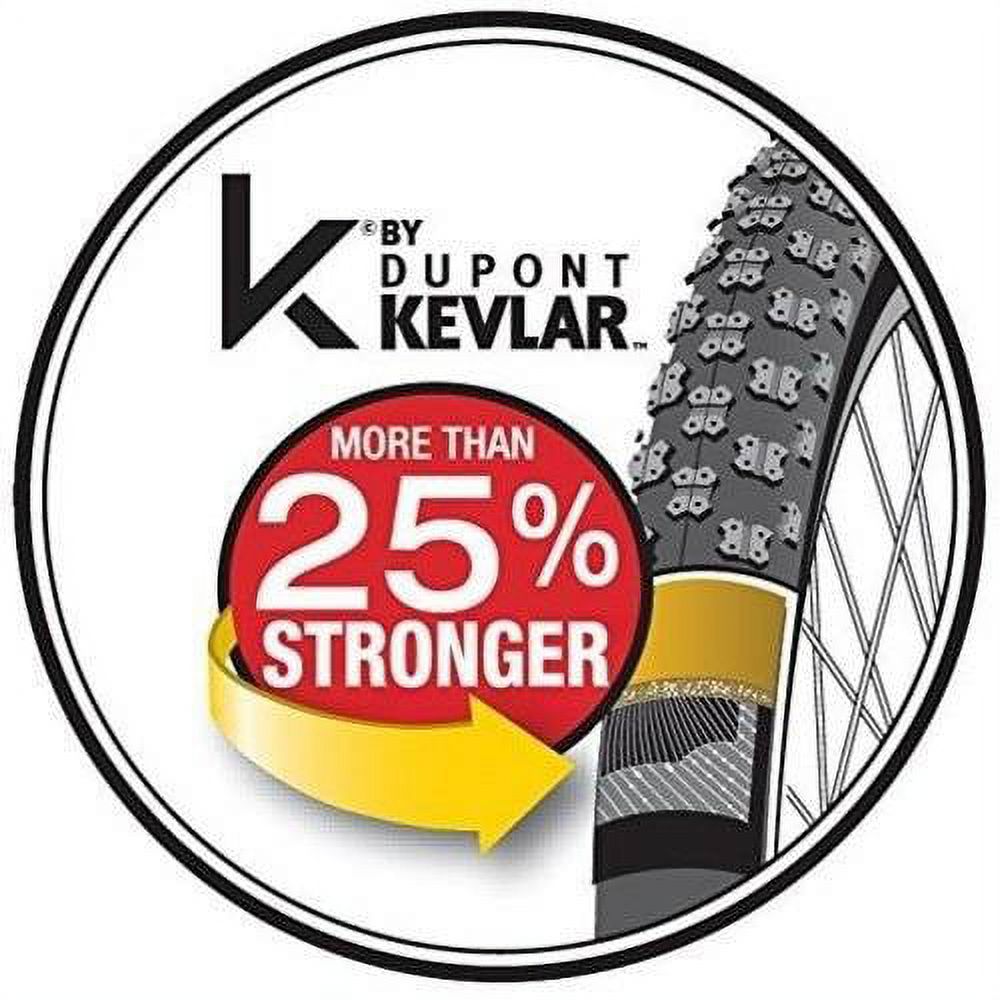 Bell Sports Comfort Glide Road Bike Tire with Kevlar, 26" x 1.75", Black - image 4 of 5