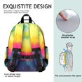 thumbnail image 5 of Colorful Tie Dye Pattern Backpack for School,Cute School Bag,Schoolbag with Adjustable Shoulder Straps & Padded Back,15.25"x11.5"x5.25", 5 of 5