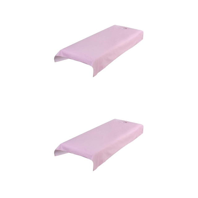 Minnieouse Cubierta de de cama de masaje impermeable profesional Sábanas de spa anti-aceite 2piezas Rosa