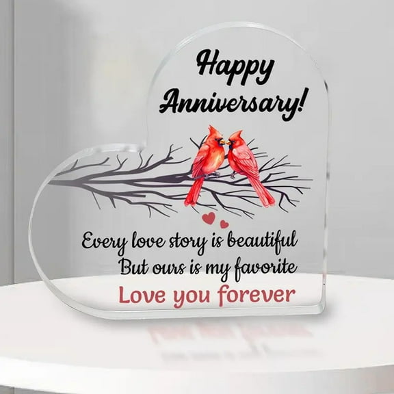 Anniversary Acrylic Gifts for Women Men Couple Wedding Gifts Happy Anniversary Christmas Gifts Inspiring Anniversary Keepsake Presents Gifts for Her Him Anniversary Presents for Couple Gifts