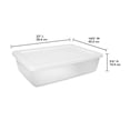 thumbnail image 2 of Caja Organización Sterilite Hecha de Plastico Blanca Translucida con Tapa Color Blanca 26LT, 2 of 4