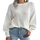 thumbnail image 1 of Suéter de mujer Suéter colorido casual de moda Suéter de punto de manga larga con hombros descubiertos Suéter de cuello redondo Odeerbi  ODB-2, 1 of 8