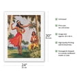 thumbnail image 2 of Christmas Hula in Hawaii - Dinner Menu Cover - Vintage Hawaiian Menu Cover c.1938 - Fine Art Rolled Canvas Print (Unframed) 20in x 26in, 2 of 4