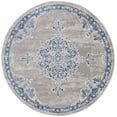 thumbnail image 2 of SAFAVIEH Brentwood Cahal Oriental Area Rug, Light Gray/Blue, 3' x 3' Round, 2 of 10