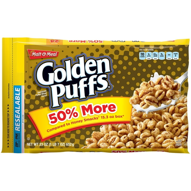 MaltOMeal® Golden Puffs® Cereal 23 oz. ZIPPAK