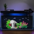 thumbnail image 2 of SLOCME 10 Pcs Aquarium Rock Cave & Plants Set – Colorful Plastic Aquarium Plants Fish Tank Decorations, Ceramic Betta Fish Hideout Breeding Shelter, 2 of 8