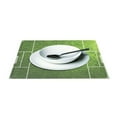 thumbnail image 3 of Ryvnso Placemats Set of 4 Football Green Field Dining Mats Heat-Resistant Non-Slip Washable Table Mat, 3 of 8