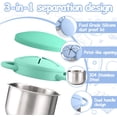 thumbnail image 3 of Snack Cups for Toddlers Spill Proof,3-in-1  Detachable Stainless Steel Baby Food Containers with Spill-Proof Silicone Lids & Handles,On-the-Go Kids Snack Containers Box, 3 of 14
