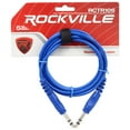 thumbnail image 2 of 4 Rockville RCTR106BL Blue 6' 1/4'' TRS to 1/4'' TRS Cable 100% Copper, 2 of 3