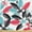 Dark Pink and Cadet Blue, variant on Ambesonne Plumeria Fabric by the Yard Upholstery, Dragon Fruit and Zebra, 2 Yards, Cream Pink and Violet Blue