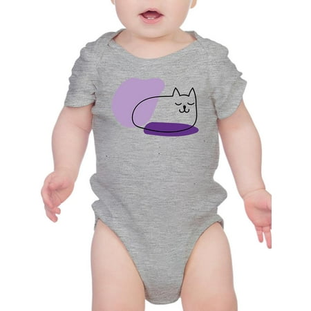 

Sleep Kitten Lineart Bodysuit Infant -Image by Shutterstock 24 Months