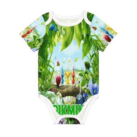 

Pikmin Jumpsuit Newborn Baby Bodysuit Infant Outfit 0-24Months Kids Short Clothes