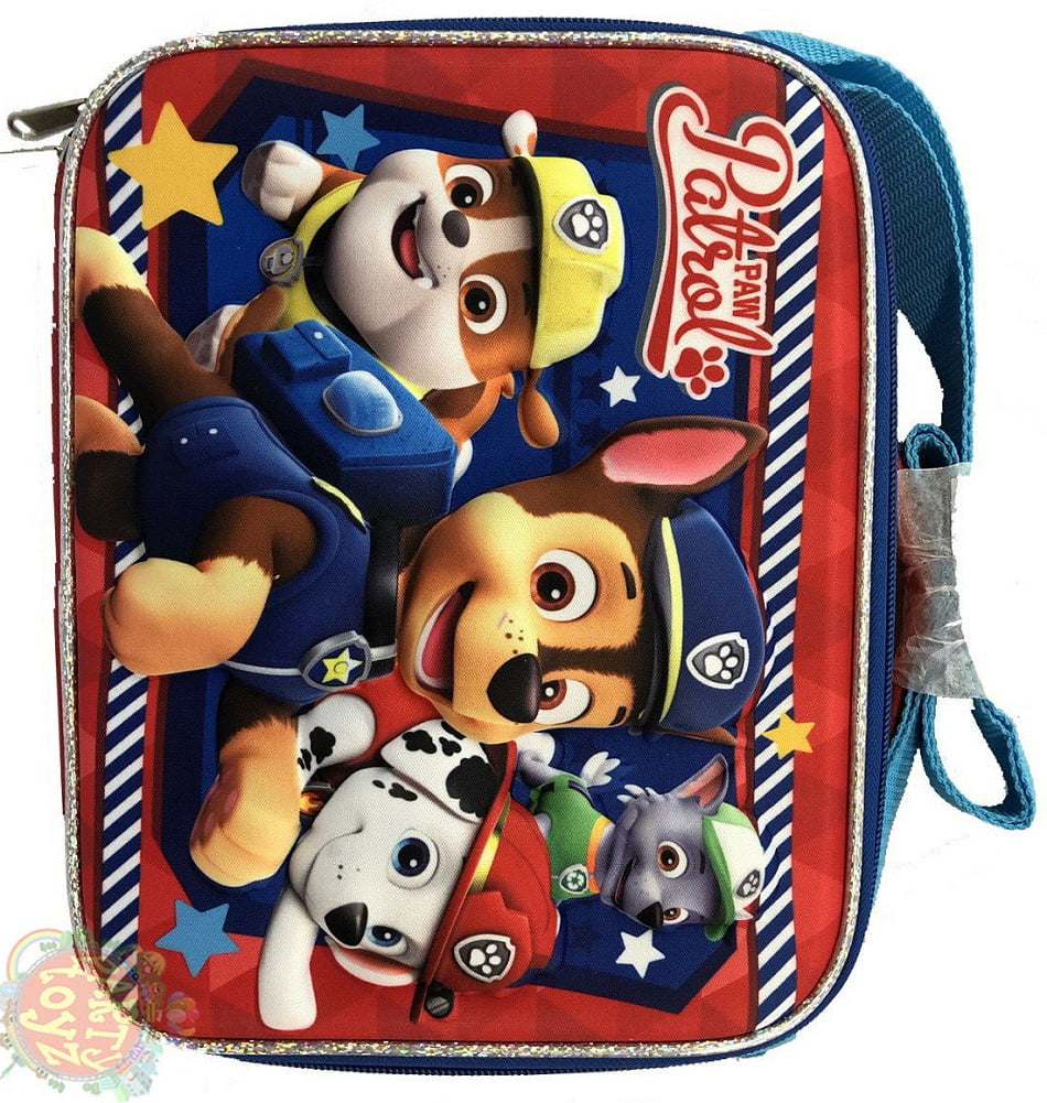 Personalized 3D Face Paw Patrol Mighty Pups Insulated Lunch Bag