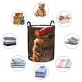 thumbnail image 4 of Balery Hip-Hop Guinea Pig. Cesta de ropa redonda con asas, impermeable, independiente, para ropa, juguetes, dormitorio y familia-Medium, 4 of 6