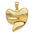 thumbnail image 3 of FB Jewels 14K Yellow Gold Solid Polished 3-Dimensional Shark Tooth Pendant, 3 of 5