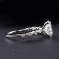 thumbnail image 4 of solitaire jewels 1.7CT Oval Moissanite Solitaire Engagement Ring For Women, 14K White Gold, 4 of 6